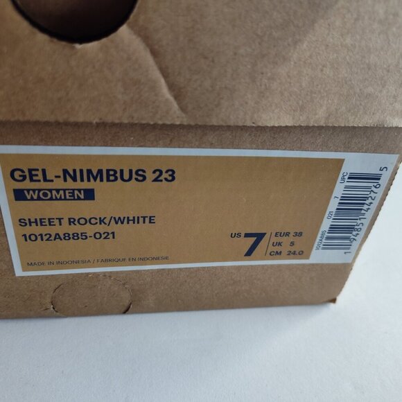 Ladies SZ 7 Asics Gel-Nimbus 23 Grey Running Sneaker - Picture 7 of 7